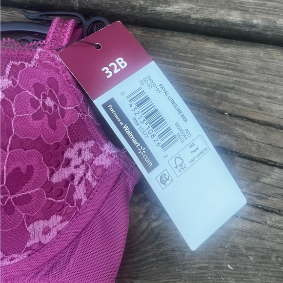 ADORED BY ADORE ME PINK LACE PAPAL LONGLINE DEMI BEA 32B NWT - Picture 4 of 8